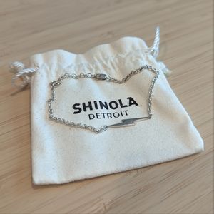 Shinola Sterling Silver Lightning Bolt Bracelet